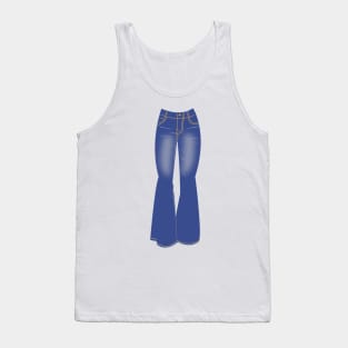 70's retro jeans Tank Top